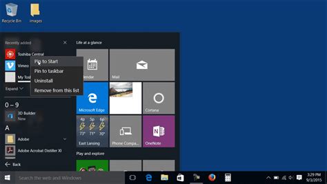 Customize The Start Menu In Windows 10 Tutorial