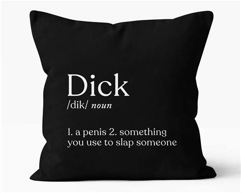 Couple Pillows Funny Couples Gift Dick And Cunt Definition Etsy