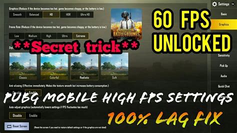 How To Fix Lag In Pubg Mobile Best Settings For High Fps Trick For