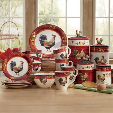 Sunflower Rooster Collection In 2020 Rooster Kitchen Decor Rooster