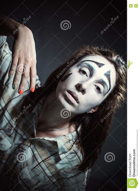 The Game Is In A Sad Clown Stock Photo Image Of Performer 78602502