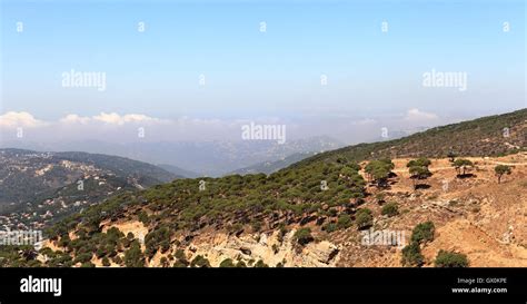 Lebanon Mountain Landscape Stock Photo Alamy