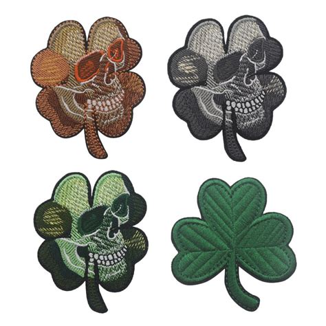 Lucky 4 Leaf Irish Tactical Us Army Morale Military Irish Clover