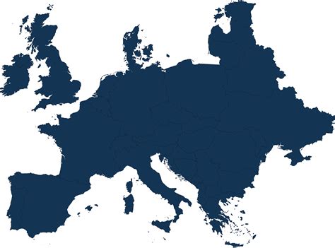 Silueta Del Mapa De Europa Descargar Pngsvg Transparente Images And