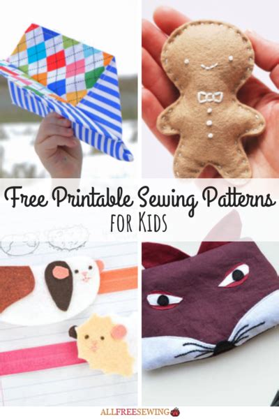 45 Free Printable Sewing Patterns For Kids