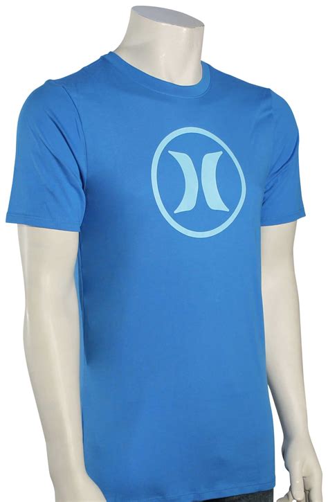 Hurley Circle Icon Dri Fit T Shirt Light Photo Blue Light Blue