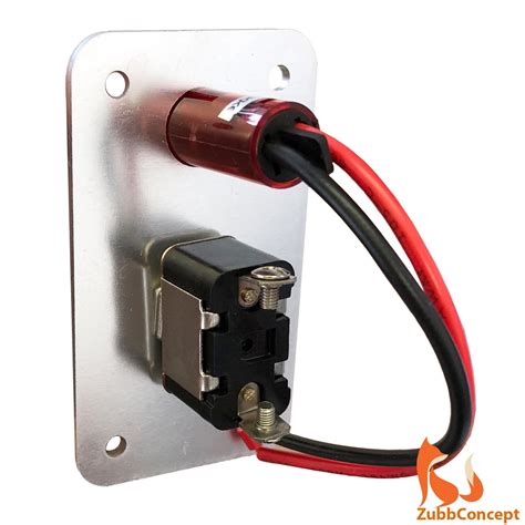1 Row Carbon Printed Safety Cover Toggle Switch Red Indicator Light 12v