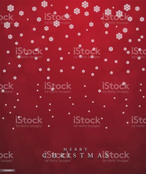 Merry Christmasnew Year Card And Glitter Decoration Red Background With