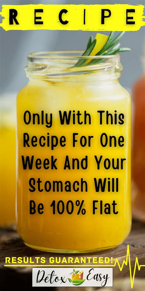 Only 1 Week With This Recipe And Your Stomach Will Be Completely Flat