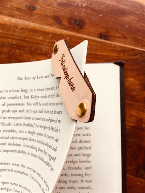 personalized bookmark custom bookmark leather bookmark etsy leather bookmark custom