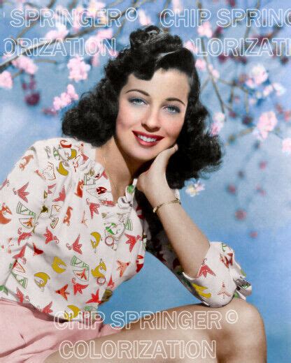 Gail Russell Schafer 1943 4 Beautiful 8x10 Color Photo By Chip
