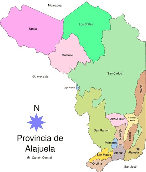 Alajuela Map1 •