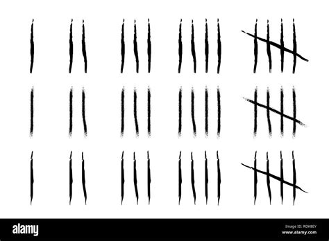 Tally Marks Count 3192607 Vector Art At Vecteezy