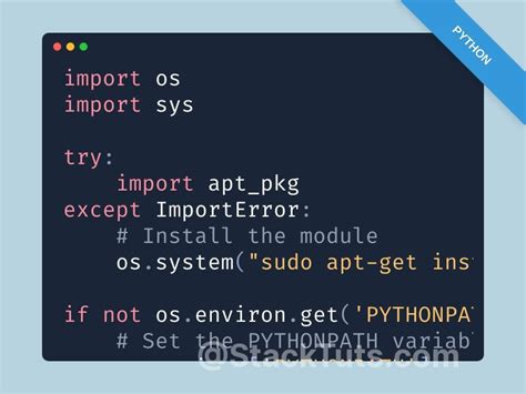 How To Fix Modulenotfounderror No Module Named Apt Pkg In Python