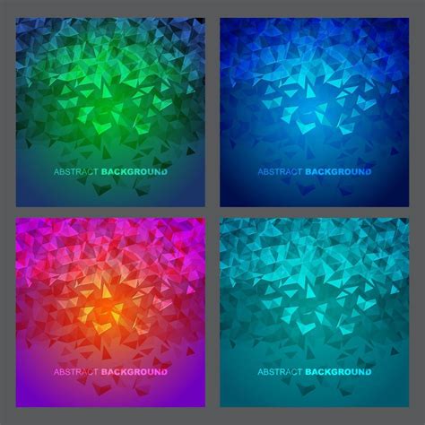 Abstract Geometric Backgrounds Polygonal Vector Design 12399925