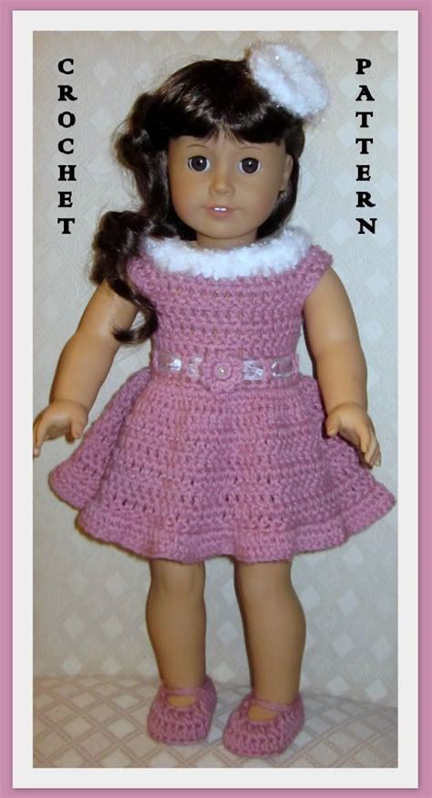 Buying clothes for dolls can get expensive, but if you have a little sewing experience, it's not too difficult to make them. DOLL CLOTHES CROCHET PATTERN FITS 18 INCH AMERICAN GIRL 21 | Doll clothes american girl ...