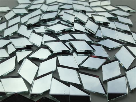 Mosaic Tiles Mirror 100 Small Diamonds Mirror Glass