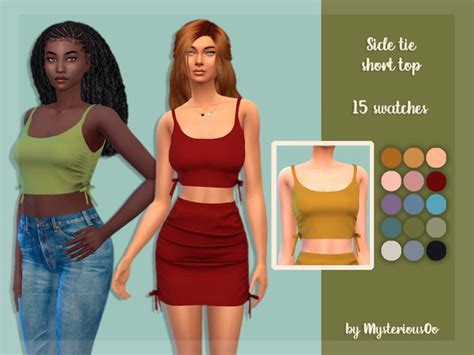 The Sims Resource Side Tie Short Top
