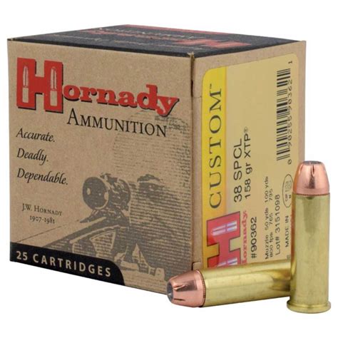 Hornady 38 Special 158gr Xtp Handgun Ammo 25 Rounds Sportsmans Warehouse