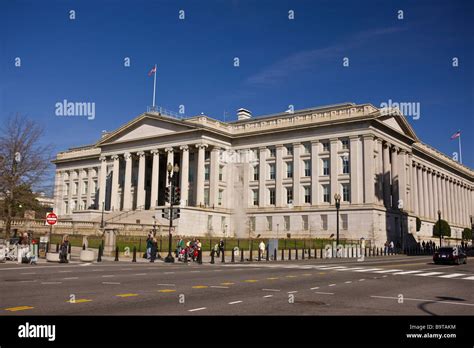 Washington Dc Usa United States Treasury Building Stock Photo Alamy