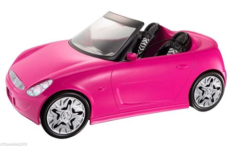 Barbie Glam Auto Convertible Car With Barbie Doll V6744 Year 2010 New