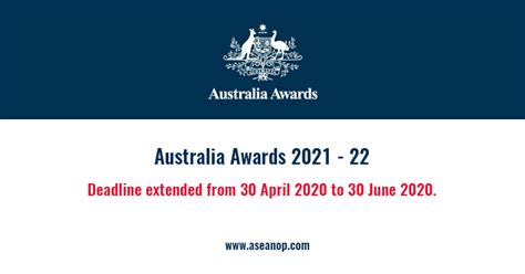 Australia Awards 2021 Important Breaking News Asean Scholarships