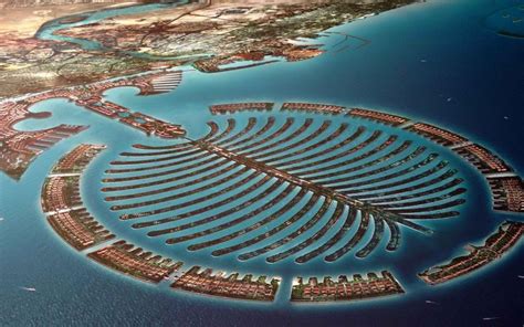 Palm Island Spectacular Artificial Island Dubai United Arab Emirates