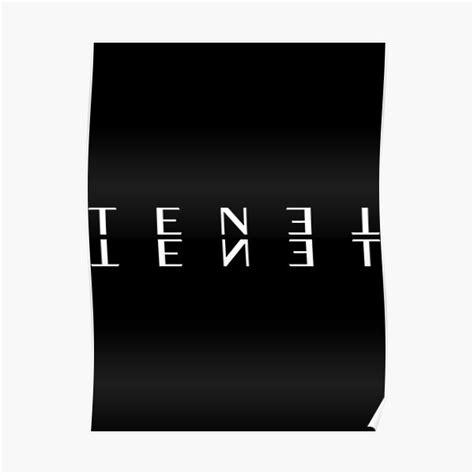 Tenet Logo Poster For Sale By Nicolasparisian Redbubble