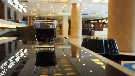 Beverage Bar At Hotel Lobby Stock Photo Image Of Room Lighting 10461594