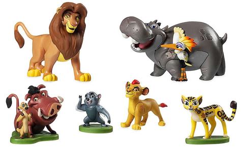 Disney The Lion Guard The Lion Guard Exclusive 6 Piece Pvc Figure Play