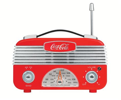 buy coca cola retro desktop vintage style amfm battery operated radio redsilver online at lowest