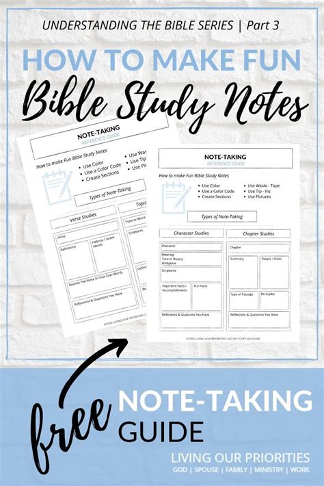 How To Take Fun Bible Study Notes Bible Study Notes Bible Study