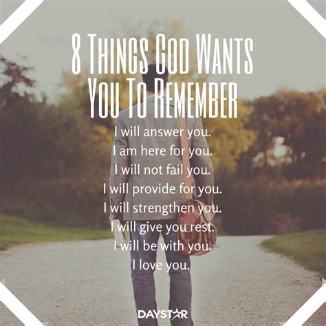 8 Things God Wants You To Remember Spiritual