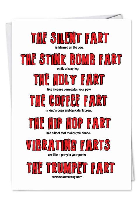 Then hit him with your stick and throw him your teeth! Fart Poem Aging Dirty Birthday Card