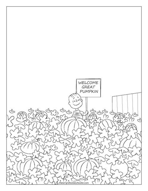The Best Charlie Brown Halloween Printable Coloring Pages The Simple