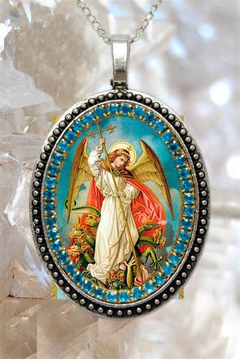 St Michael Archangel Handmade Necklace Catholic Christian Religious