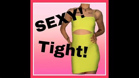 Tight Sexy Party Dress Try On Haul Youtube