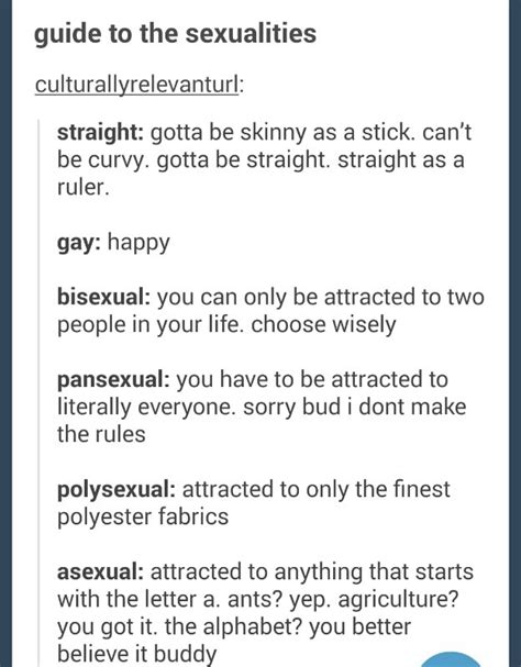 Guide To The Sexualities Culturallyrelevanturl Straight Gotta Be