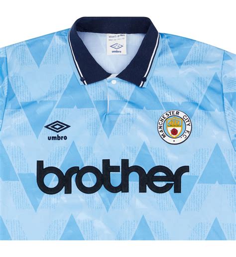 Manchester City 1990 91 Kit Home