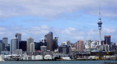 무료 이미지 수평선 지평선 시티 마천루 도시 풍경 도심 차량 항구 포트 탑 블록 뉴질랜드 오클랜드