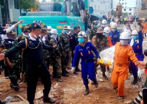 Rescuers Find Two Alive In Collapsed Building In Cambodia The