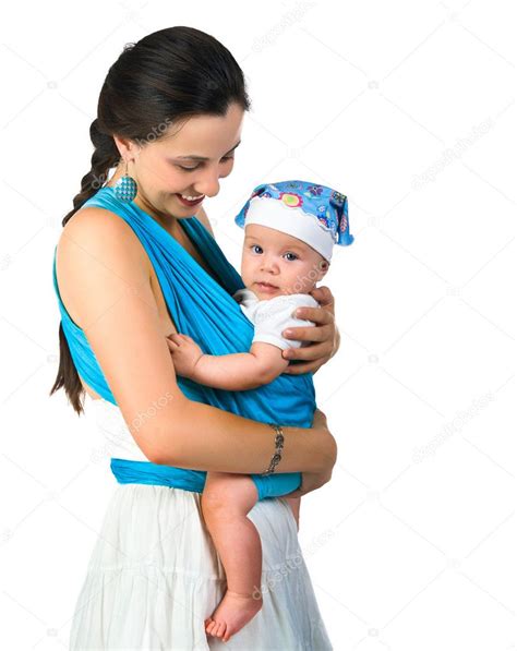 Mother Carrying Her Baby In A Sling Stock Photo Tan Ikk