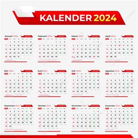 Plantilla De Calendario 2024 Completa Con Fechas De Anuncios Hijri