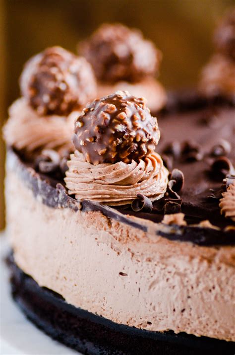 Nutella Mousse Layer Cake With Homemade Nutella Buttercream Recipe