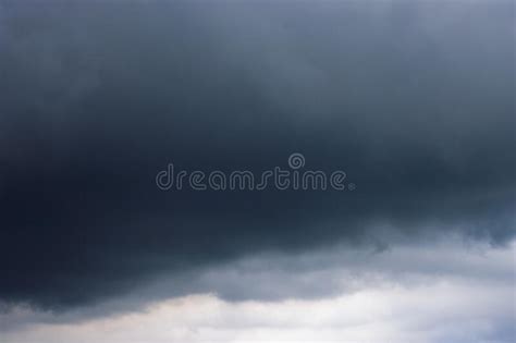 Dark Cloudy Sky Before The Heavy Rain Stock Photo Image Of Bright