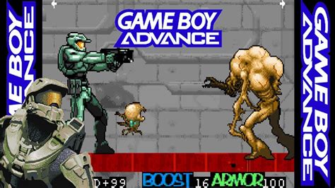 Combat Advanced Halo 4 Gba Homebrew Software Game Boy Advance