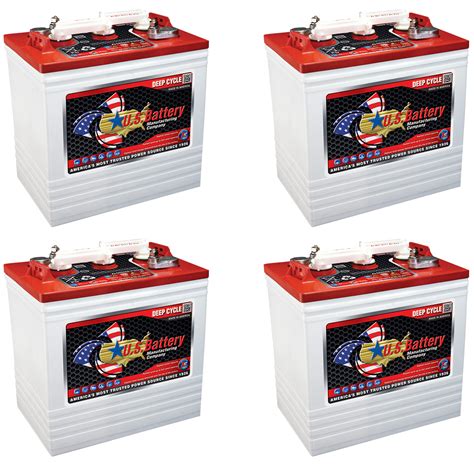 4x Us Battery Us2200 Gc2 6v 232a Deep Cycle Batteries For Solar Grid
