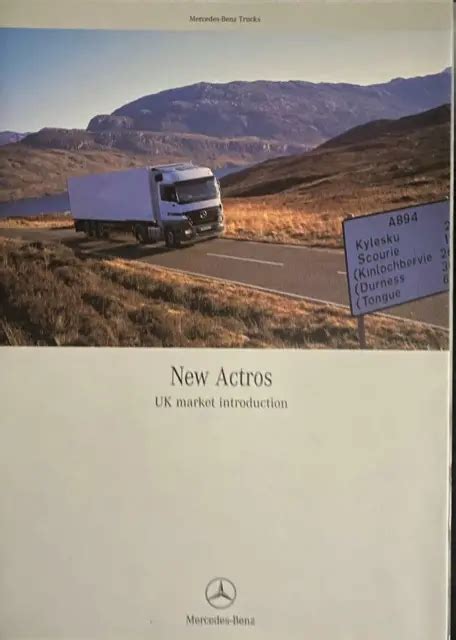 MERCEDES BENZ ACTROS Truck Engine Cab Artic Wagon Lorry Brochure 20 00