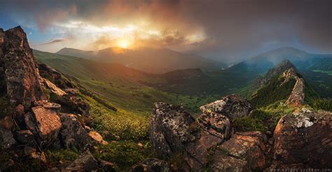 Sunset In Carpathian Mountains Ukraine By Sergey Ryzhkov On Deviantart