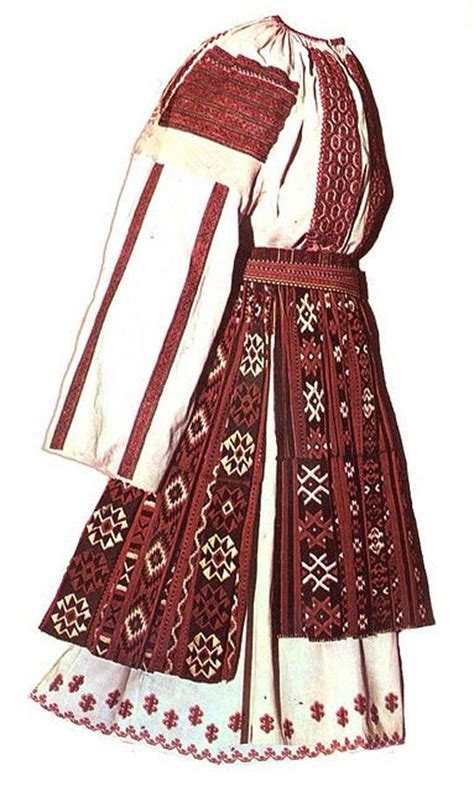 Traditional Costume From Dolj Oltenia Romania Traditional Costume